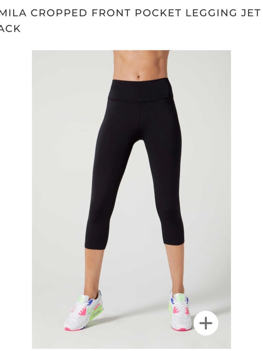 NWT WITH Camila Black Front-Pocket Leggings